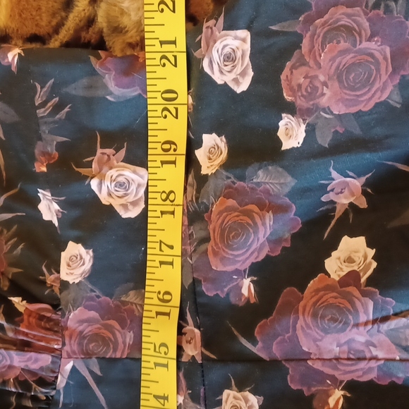 NWT Hot topic,Dark floral Retro dress with pockets 2x elastic waist in back - Picture 14 of 16